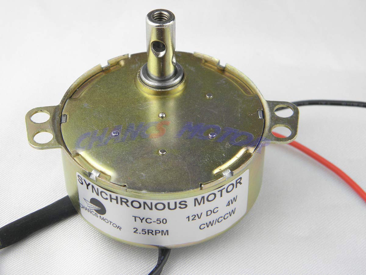 Amazon.co.jp: CHANCS TYC-50シンクロナスモーター12V DC 2.5-3RPM 4W